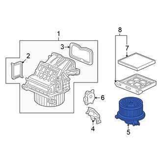 Honda OE - HVAC Blower Motor Assembly