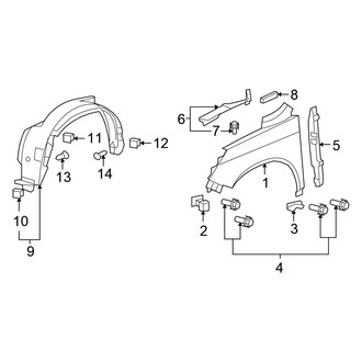 Honda OE - Fender & Components