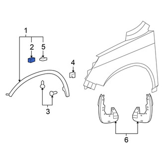 Honda OE - Wheel Arch Molding Clip