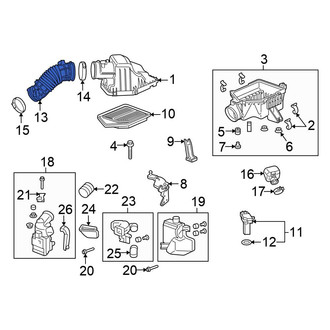 Honda OE - Engine Air Intake Hose