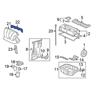 Honda OE - Lower Engine Intake Manifold Gasket
