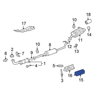 Honda OE - Upper Catalytic Converter Heat Shield