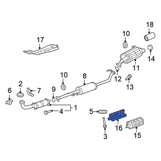 Honda OE - Lower Catalytic Converter Heat Shield