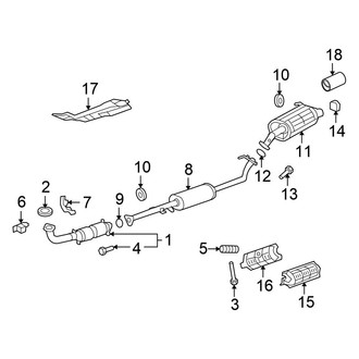 Honda OE - Exhaust System - Exhaust Components