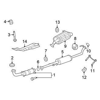 Honda OE - Exhaust System - Exhaust Components