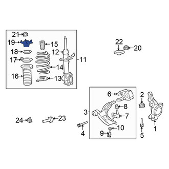 Honda OE - Front Suspension Strut Mount