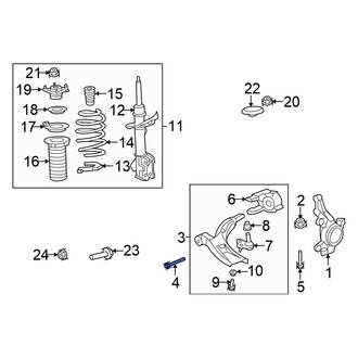 Honda OE - Front Lower Suspension Control Arm Bolt