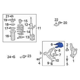 Honda OE - Front Left Suspension Control Arm Bracket