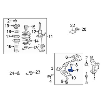 Honda OE - Front Left Suspension Ball Joint