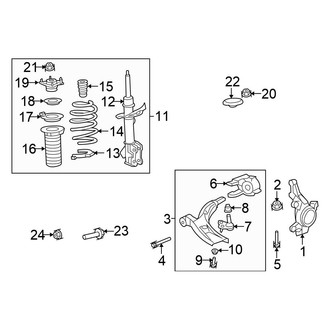 Honda OE - Front Suspension - Suspension Components