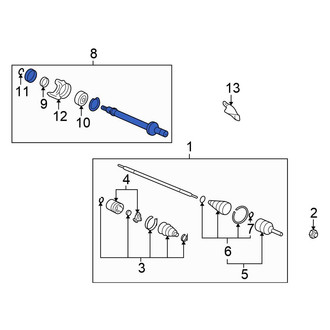 Honda OE - Front CV Intermediate Shaft