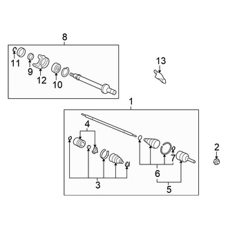 Honda OE - Front Suspension - Drive Axles