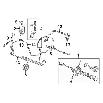 Honda OE - Power Steering Pressure Hose