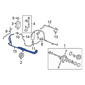 Honda OE - Front Power Steering Line