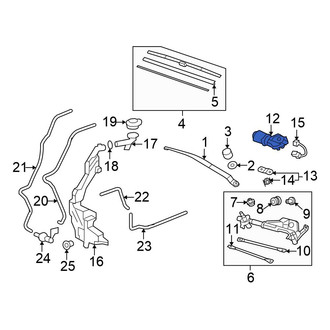 Honda OE - Front Wiper Motor