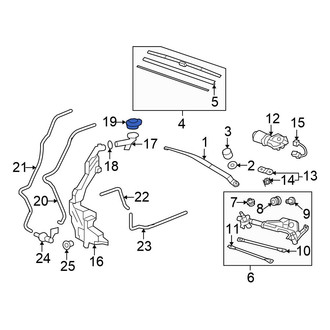 Honda OE - Wiper Arm Cap
