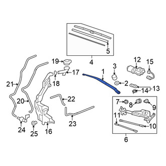 Honda OE - Front Left Wiper Arm