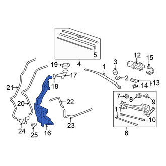 Honda OE - Washer Fluid Reservoir