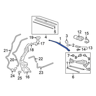 Honda OE - Front Left Wiper Arm