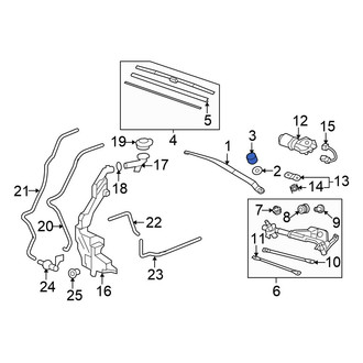 Honda OE - Wiper Arm Cap