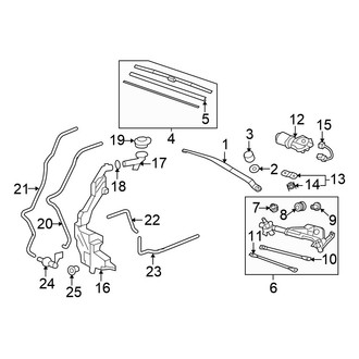 Honda OE - Windshield - Wiper & Washer Components (USA Built)