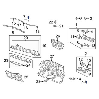 Honda OE - Right Windshield Washer Nozzle