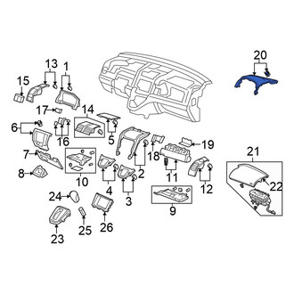 Honda OE - Upper Instrument Panel Trim Panel