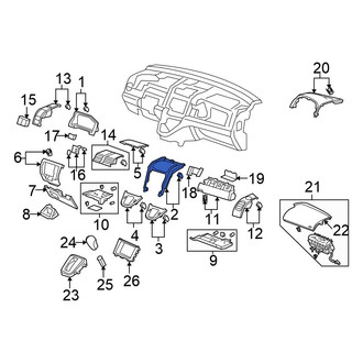Honda OE - Upper Instrument Panel Trim Panel