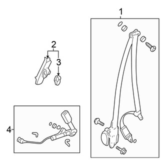 Honda OE - Restraint Systems - Front Seat Belts