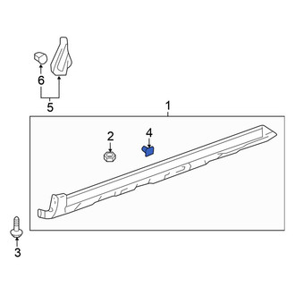 Honda OE - Rocker Panel Molding Clip