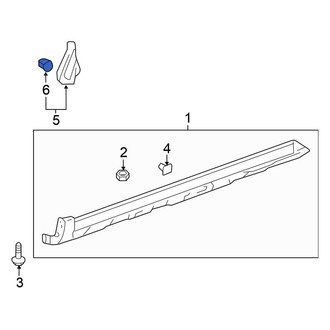 Honda OE - Fender Molding Retainer