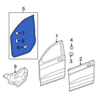 Honda OE - Front Left Door Seal