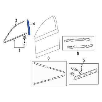 Honda OE - Front Right Black Out Tape