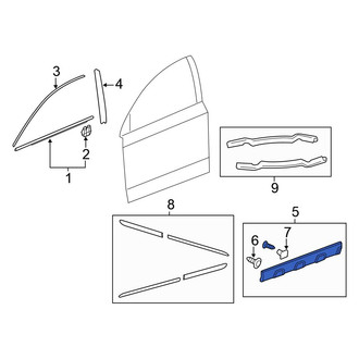 Honda OE - Front Left Lower Door Molding