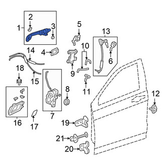 Honda OE - Front Left Outer Exterior Door Handle