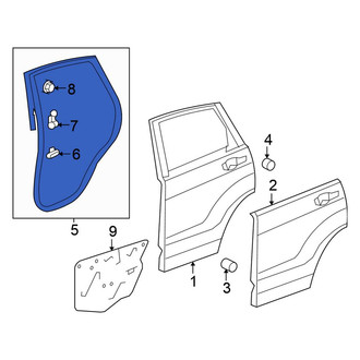 Honda OE - Front Left Inner Door Seal