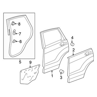 Honda OE - Rear Door - Door & Components