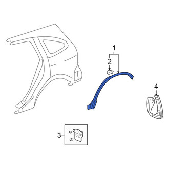 Honda OE - Front Right Wheel Arch Molding