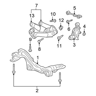 Honda OE - Rear Suspension - Suspension Components (FWD)