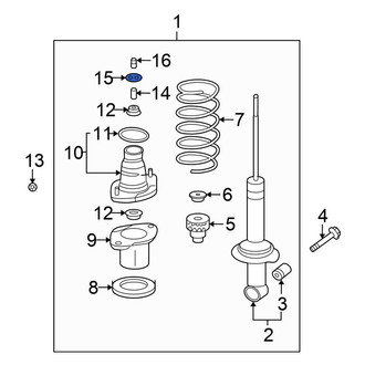 Honda OE - Rear Upper Suspension Strut Mount Washer