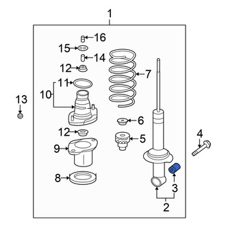 Honda OE - Rear Suspension Shock Absorber Bushing