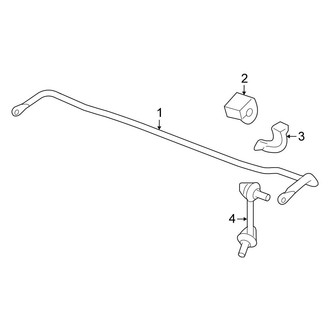 Honda OE - Rear Suspension - Stabilizer Bar & Components (FWD)