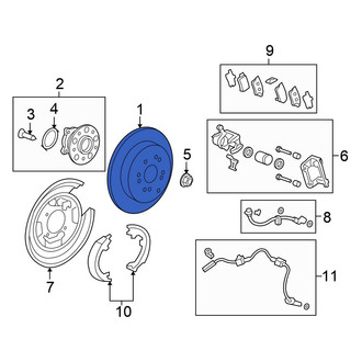 Honda OE - Rear Disc Brake Rotor