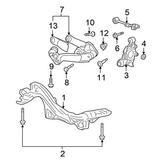 Honda OE - Rear Suspension - Suspension Components (4WD)