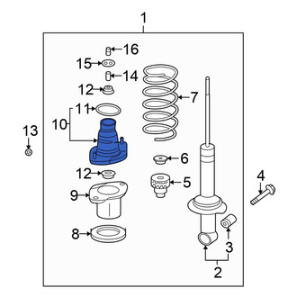 Honda OE - Rear Suspension Shock Absorber Mount