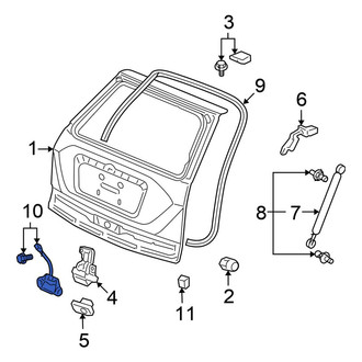 Honda OE - Rear Liftgate Latch Handle
