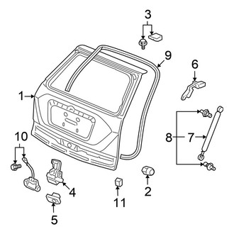 Honda OE - Lift Gate - Gate & Hardware