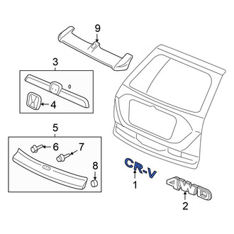 Honda OE - Rear Hatch Emblem