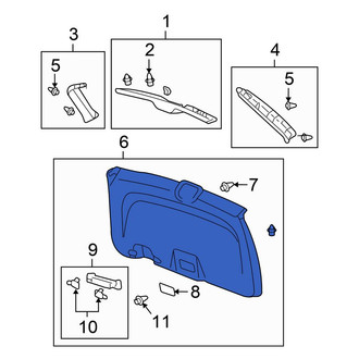 Honda OE - Rear Liftgate Trim Cover