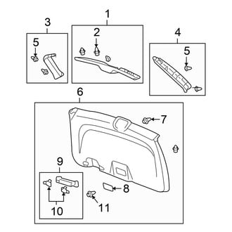 Honda OE - Lift Gate - Interior Trim